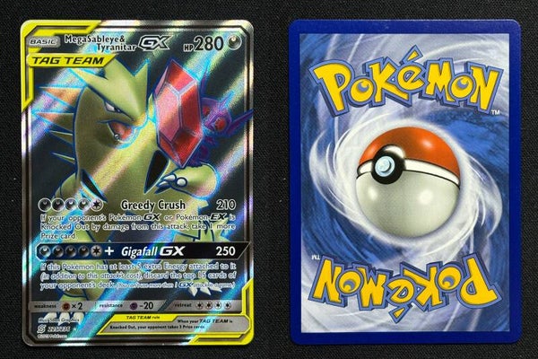 Mega Sableye & Tyranitar GX (UNM 225) Near Mint