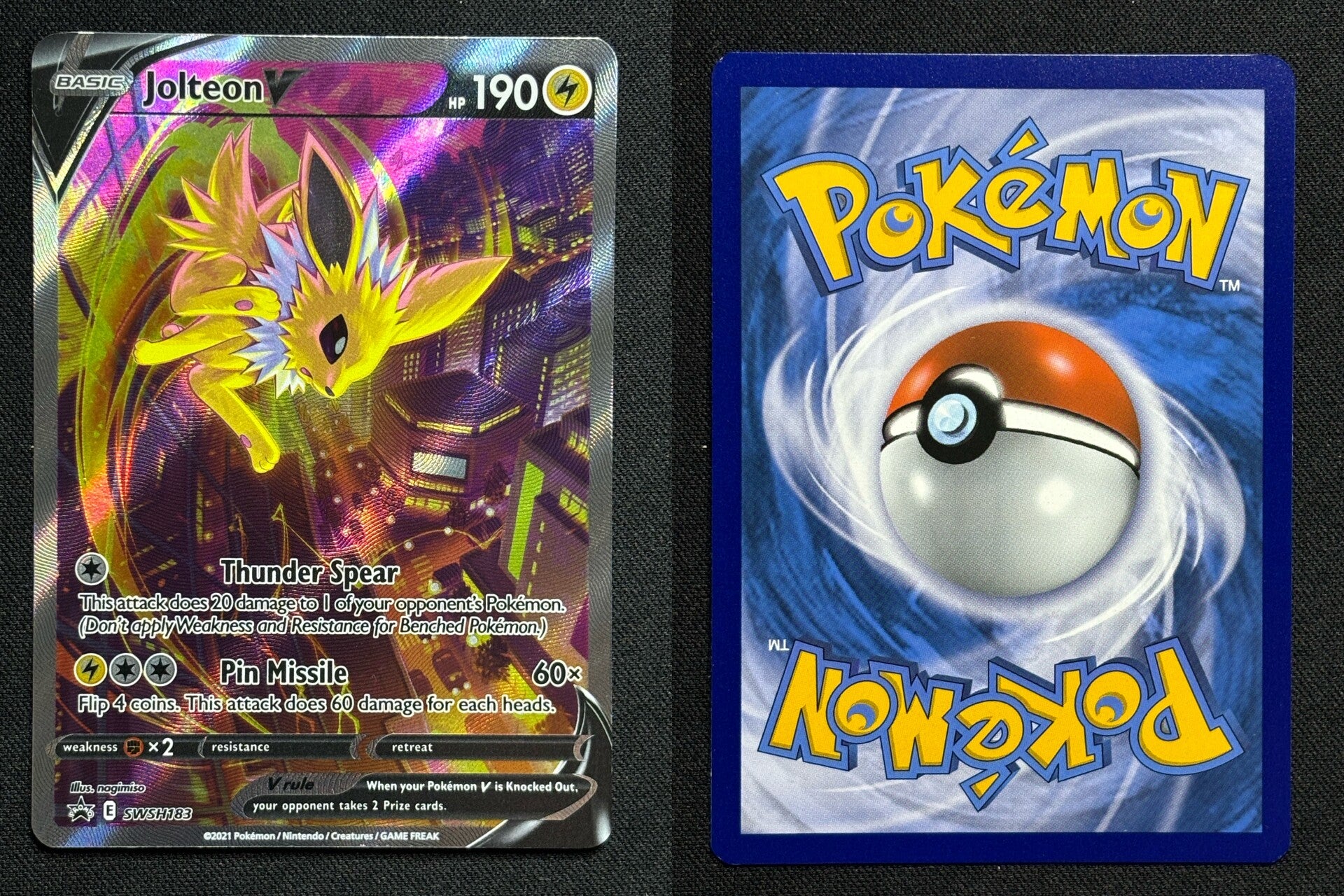 Jolteon V (SWSH 183) Near Mint