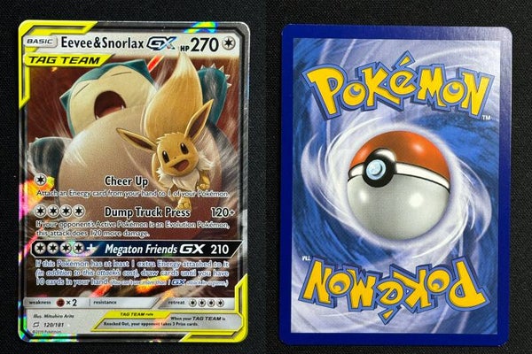 Eevee & Snorlax GX (TEU 120) Near Mint
