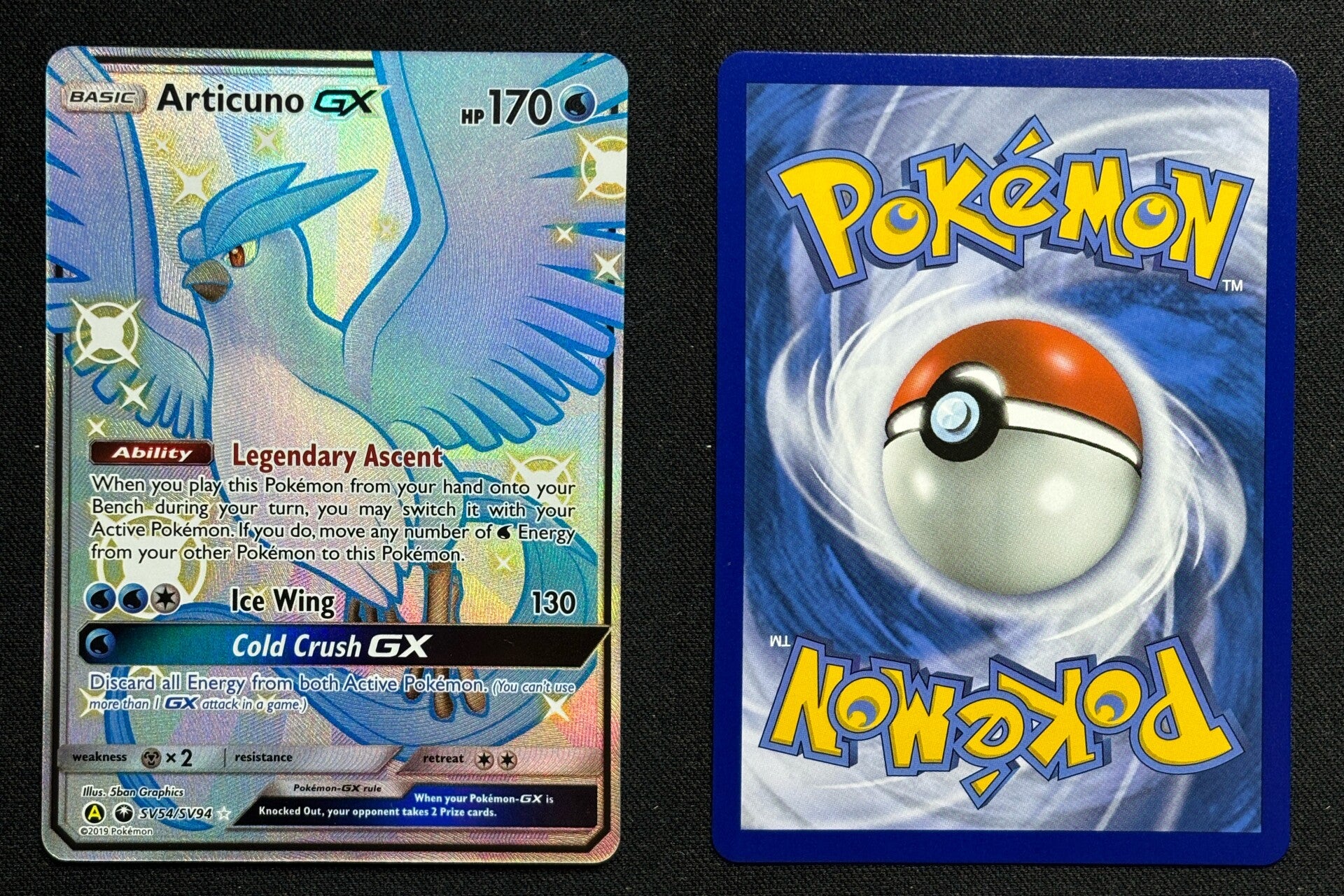 Articuno GX (HIF SV54) Near Mint