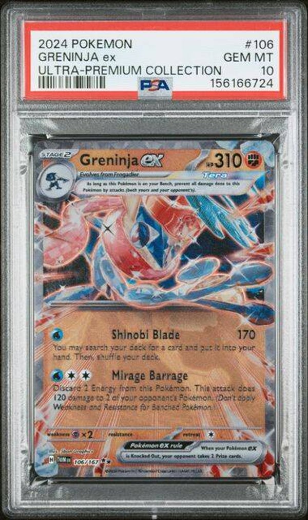 Greninja EX Metal UPC Promo #106 PSA 10