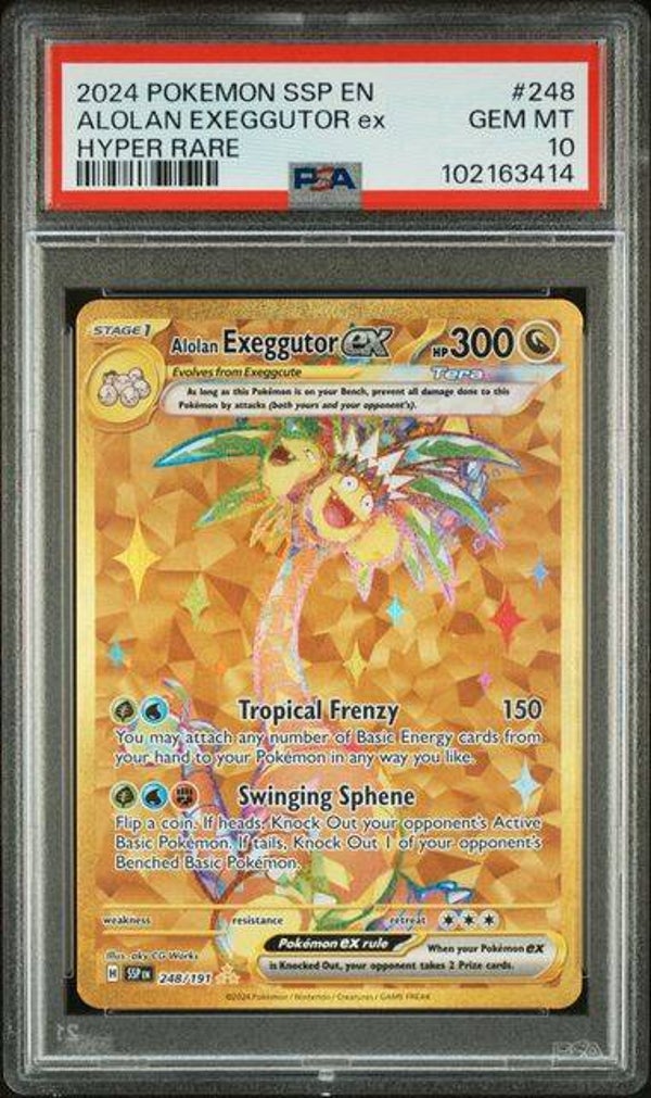 Alolan Exeggutor #248 Surging Sparks PSA 10