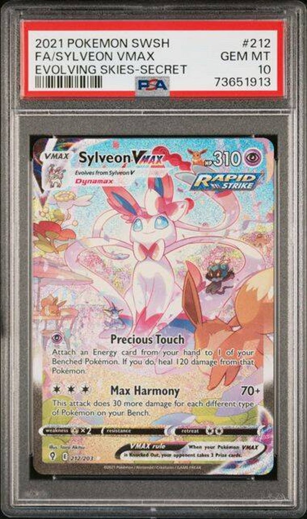 Sylveon VMAX 212 Evolving Skies PSA 10 #73651913