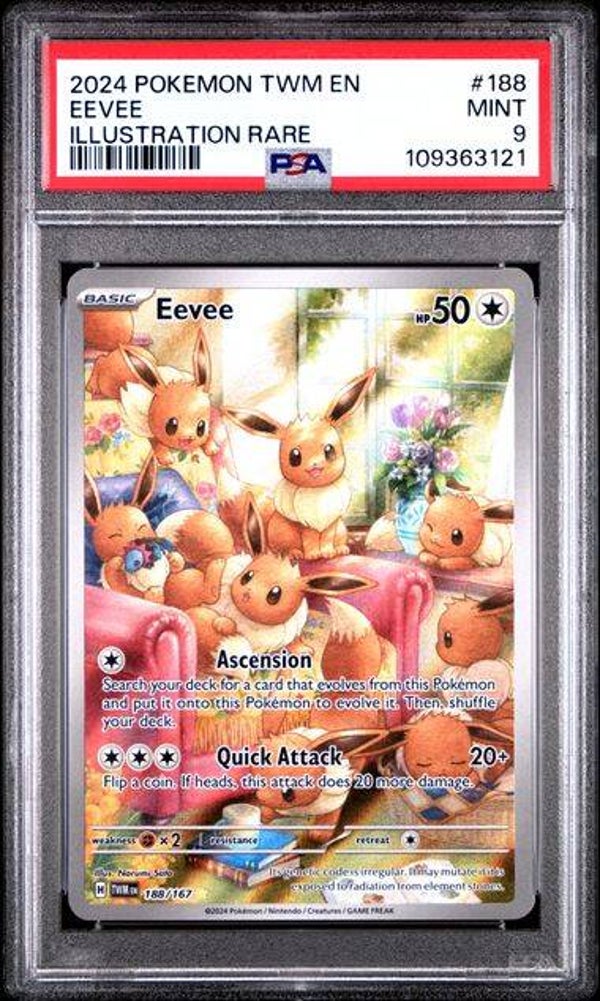 Eevee #188 Twilight Masquerade PSA 9