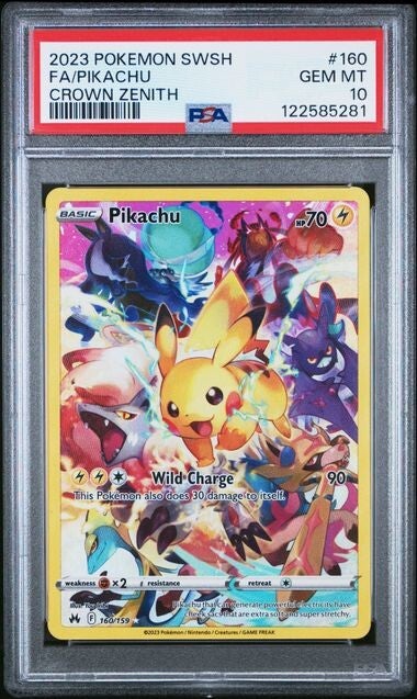 Pikachu #160 PSA 10 #122585281