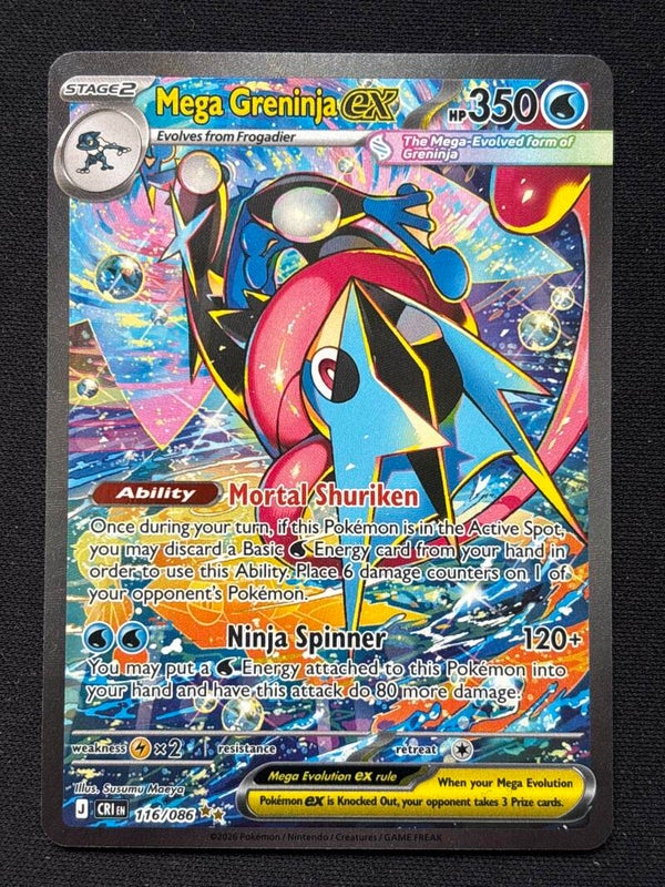 Mega Greninja EX 116/086 Chaos Rising