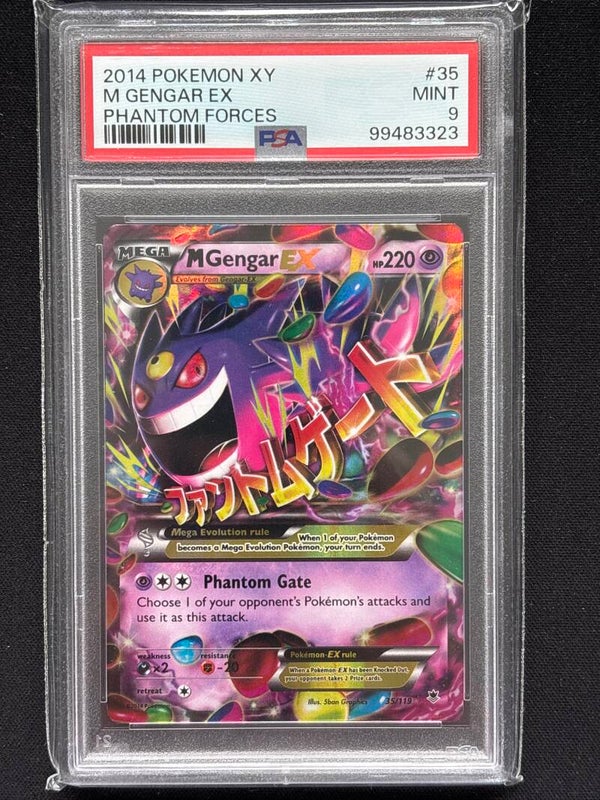 M Gengar EX #35 Phantom Forces PSA 9