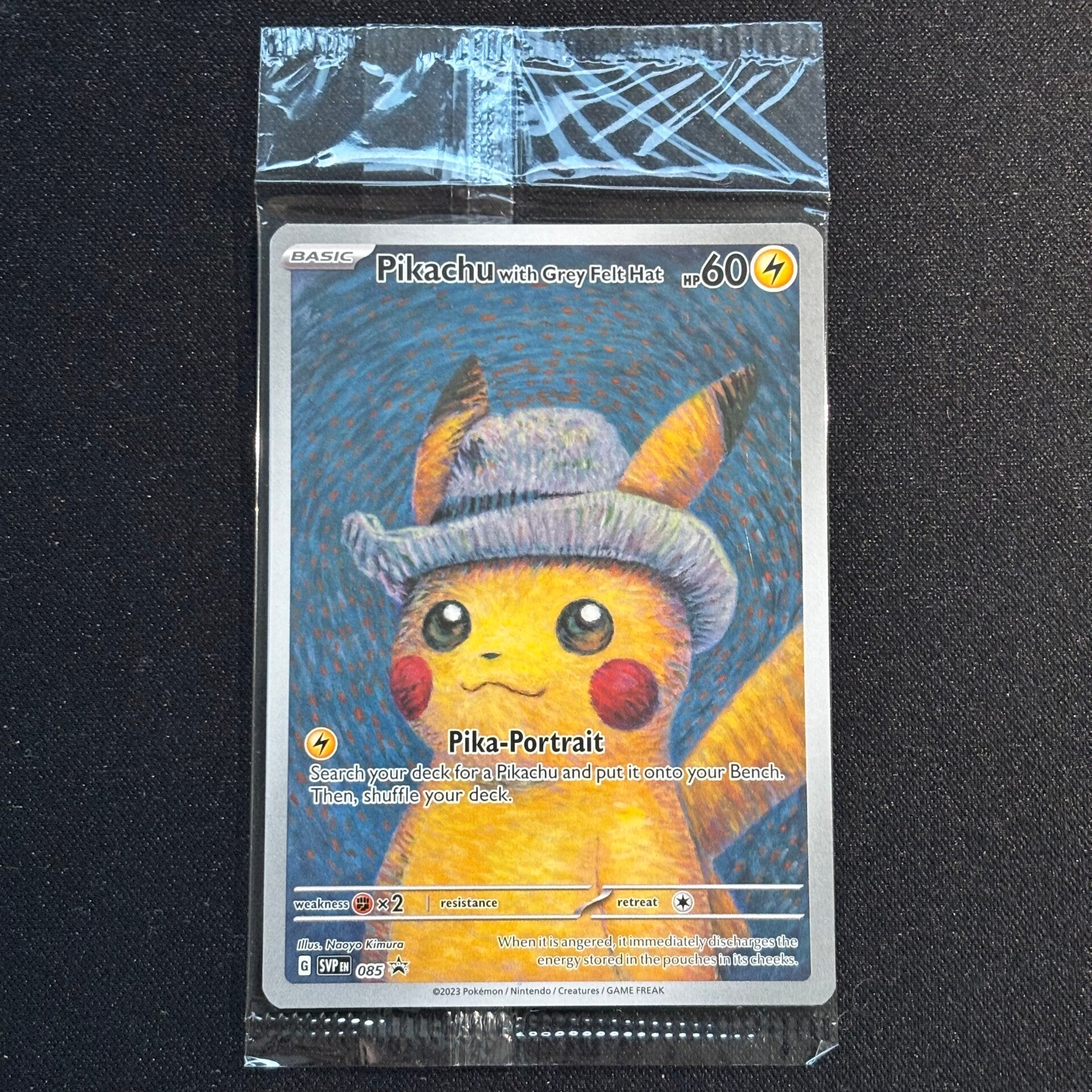 Pikachu with Grey Felt Hat SVP 085 (SEALED)