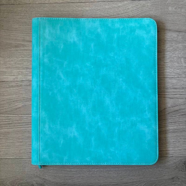 Toploader Album Blauw 9-pocket met rits (licht gebruikt)
