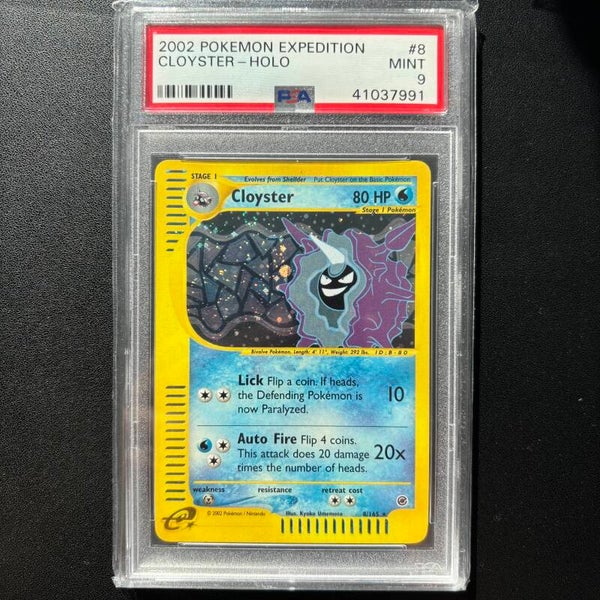 Cloyster #8 Expedition Holo PSA 9