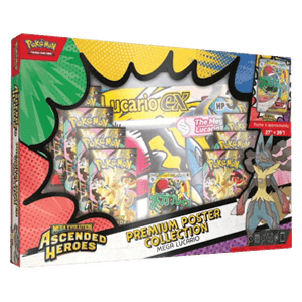 Pokemon Ascended Heroes Premium Poster Collection (Mega Lucario)