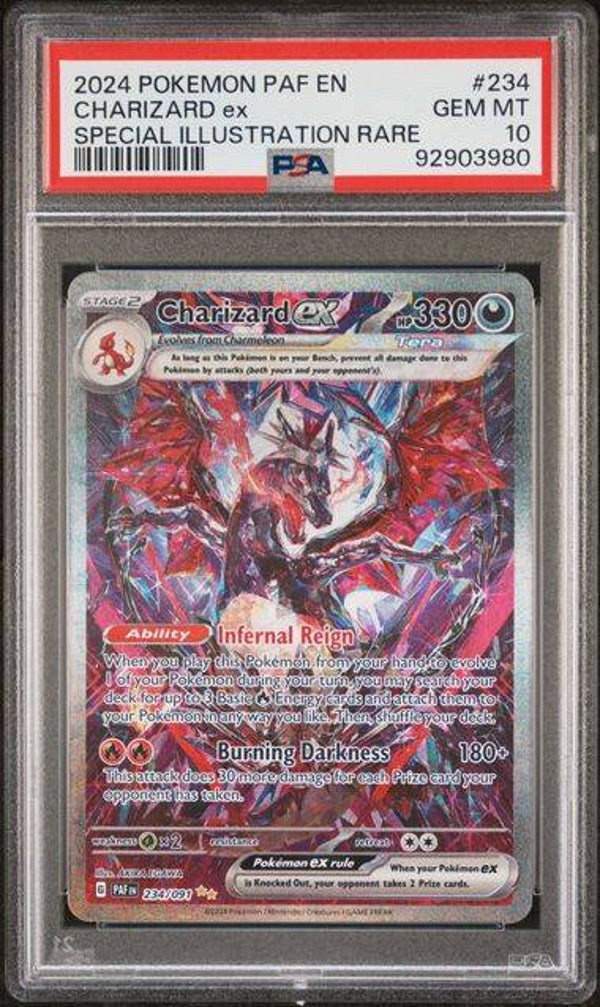 Charizard EX #234 Paldean Fates PSA 10