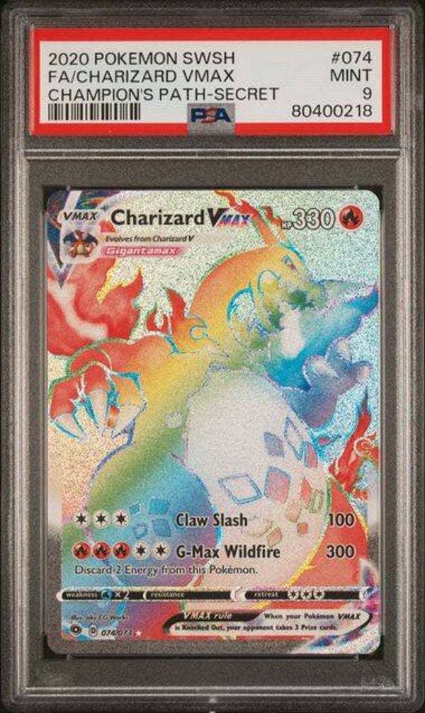 Charizard VMAX #074 Champion's Patch PSA 9