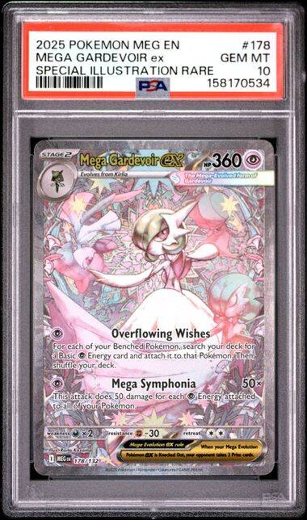 Mega Gardevoir ex #178 Mega Evolution PSA 10