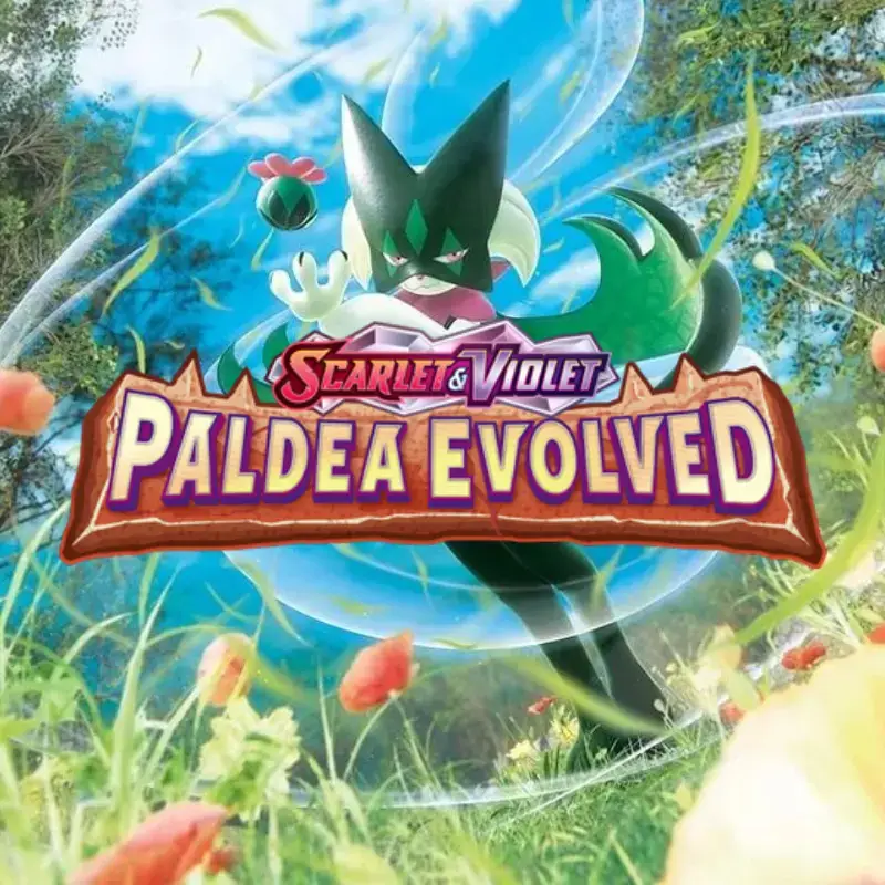 Pokemon Paldea Evolved logo en banner