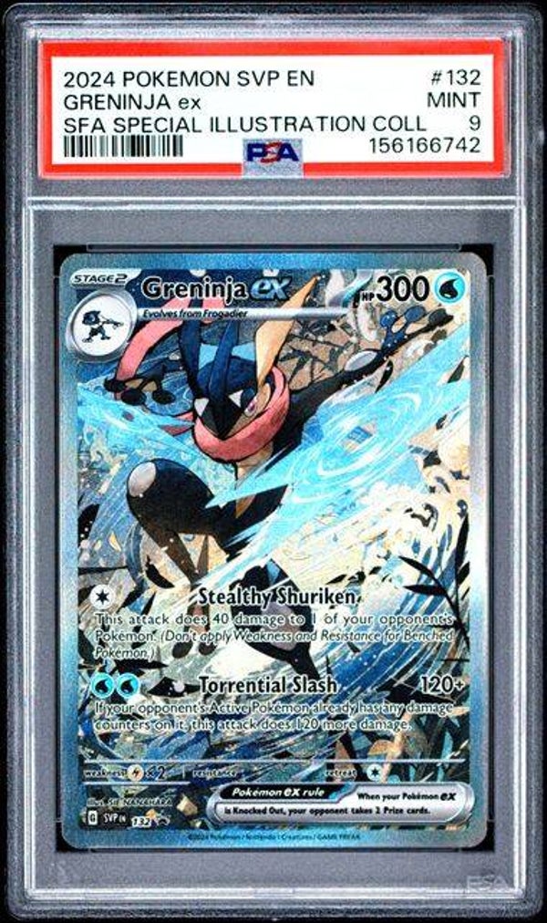 Greninja EX #132 SVP PSA 9