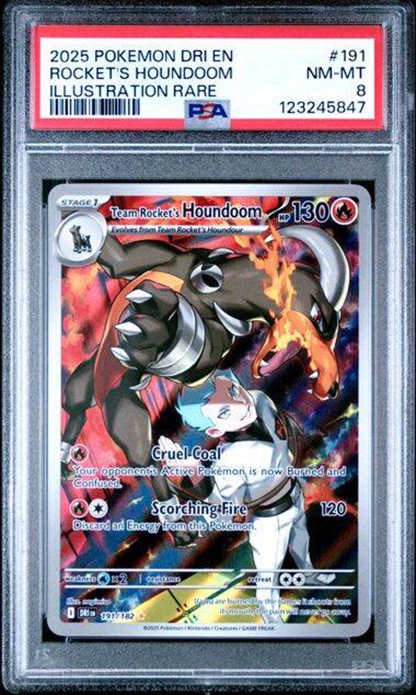 Team Rocket's Houndoom #191 PSA 8 #123245847