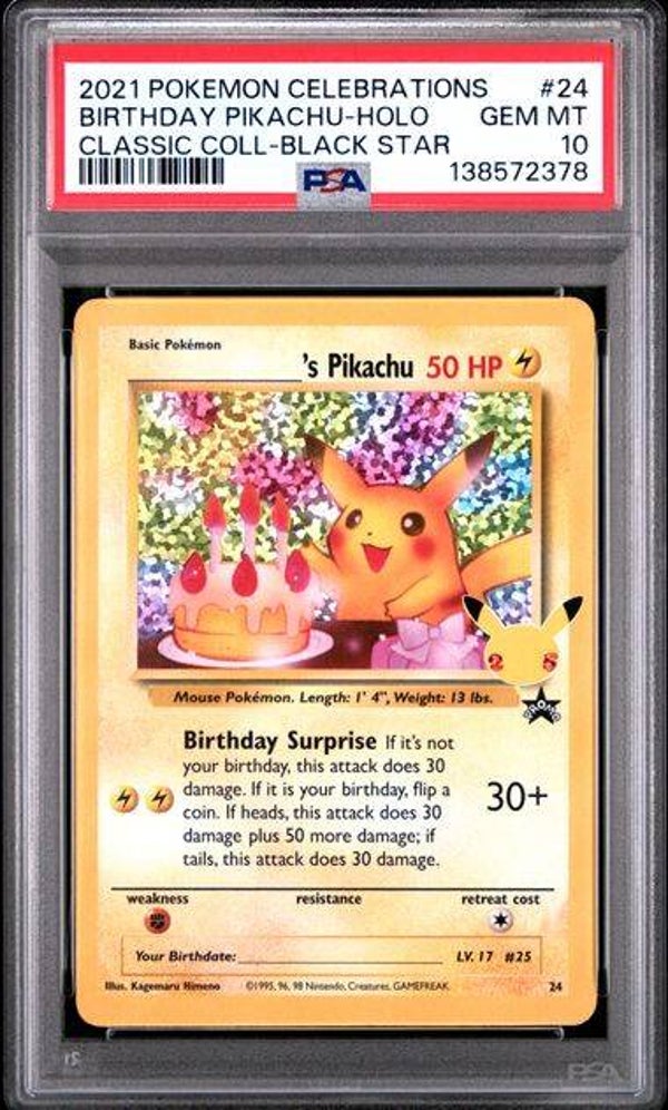 ____'s Pikachu Celebrations #24 PSA 10 #138572378
