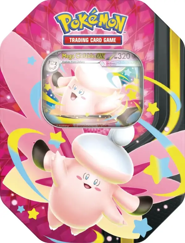 Pokemon Mega Moonlight Tin Mega Clefable