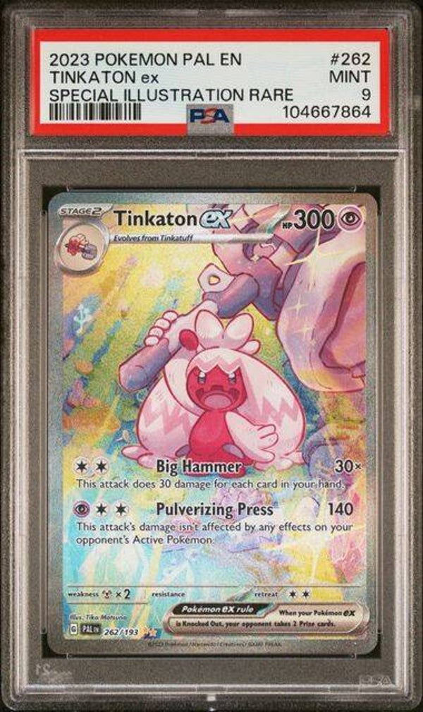 Tinkaton EX #262 Paldea Evolved PSA 9