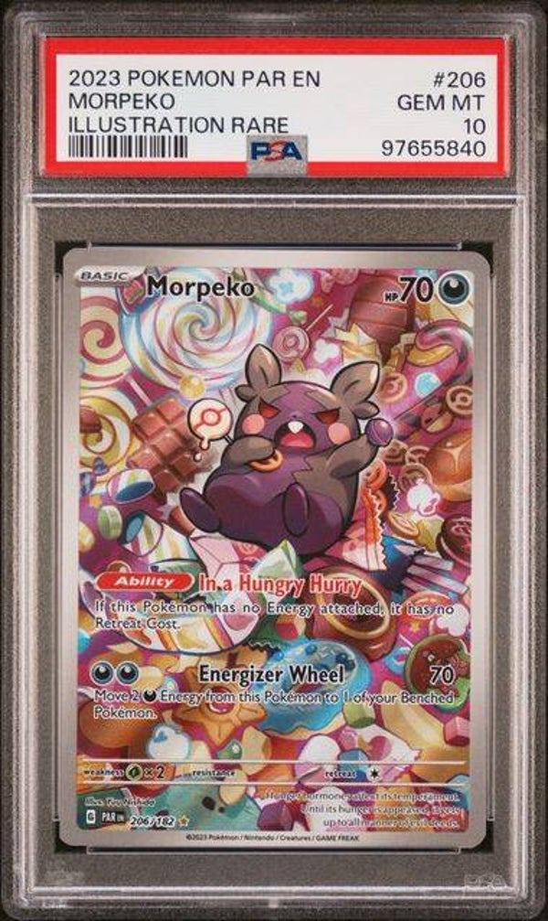 Morpeko #206 Paradox Rift PSA 10