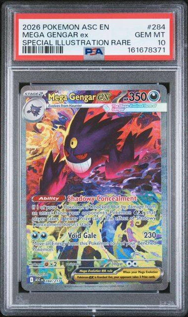 Mega Gengar EX #284 Ascended Heroes PSA 10