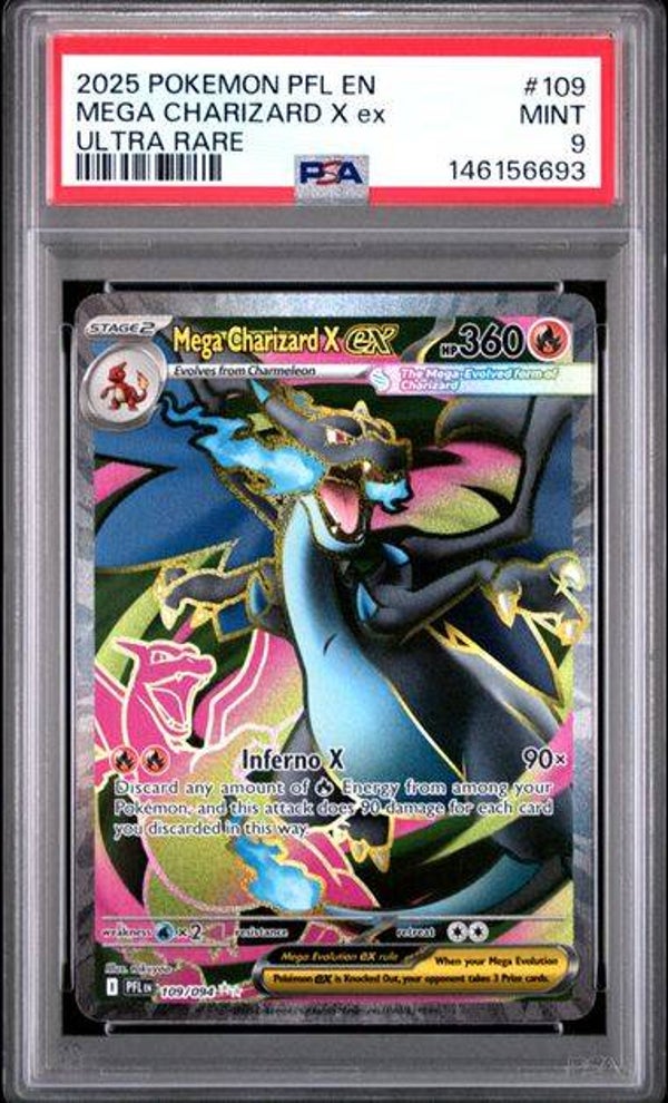 Mega Charizard X ex #109 PFL PSA 9