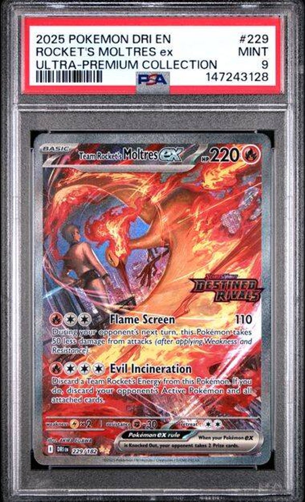 Moltres EX #229 Ultra Premium Collection PSA 9