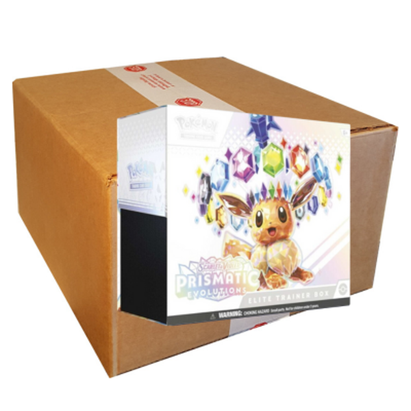 Pokemon Prismatic Evolutions Elite Trainer Box Case