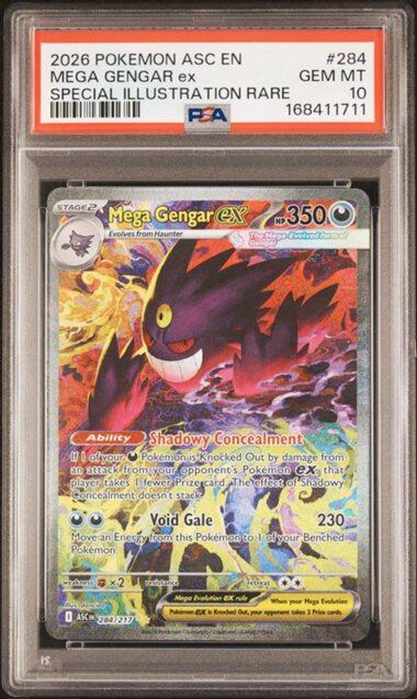 Mega Gengar EX #284 Ascended Heroes PSA 10