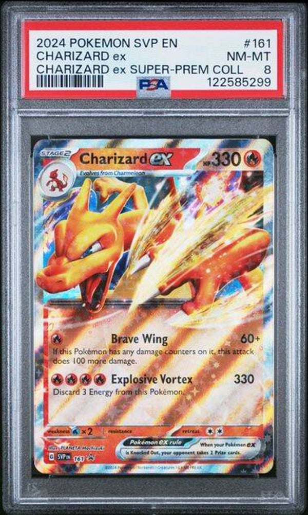 Charizard EX SVP161 PSA 8 #122585299