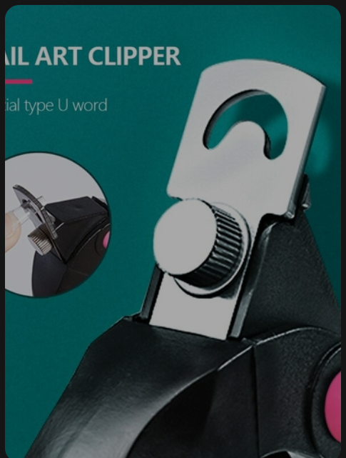 Nail Clipper Flat Cut U shaped Nail Scissors False Nail Tips Edge