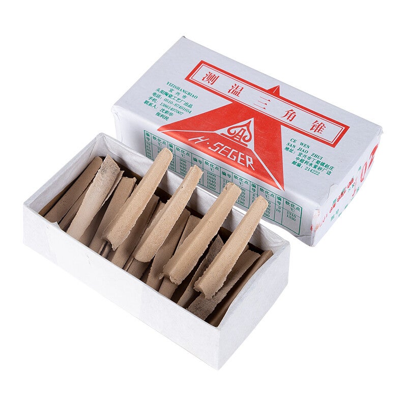 35 40Pcs/Box Pottery Kiln Temperature Measurement Triangular Cone
