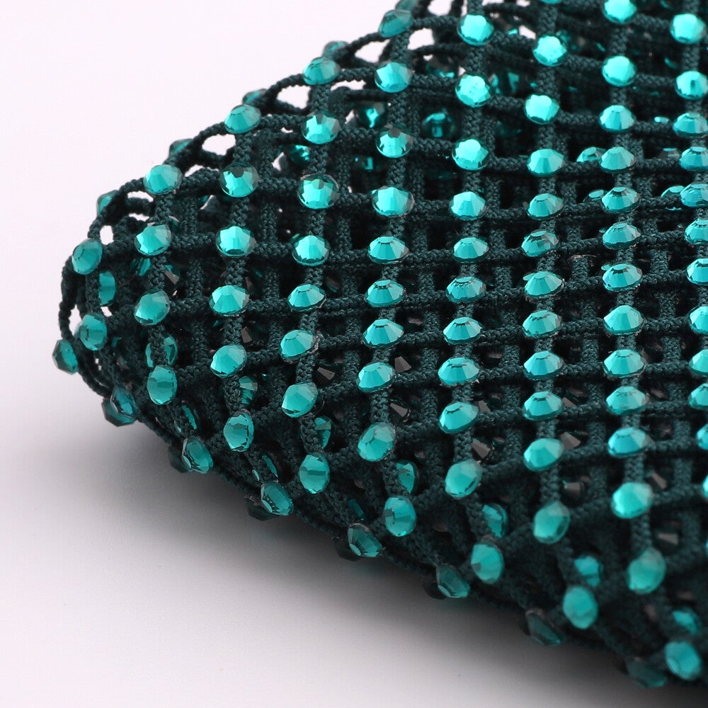 Crystal Mesh Fabric Rhinestone Applique | Crystal Rhinestone Applique