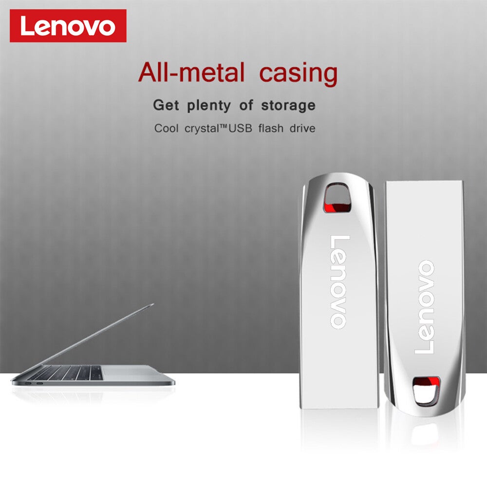 Lenovo 2TB USB Flash Drives Mini Metal Real Capacity Memory Stick