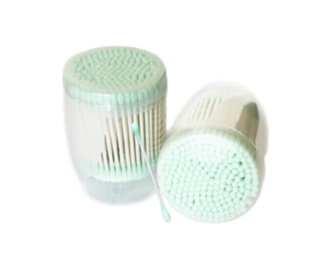Medical Cotton and Plastic Stick Cotton Buds in Hard PP Box