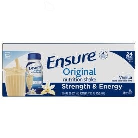 Top Grade 24 Ensure Original Therapeutic Nutrition Shake Vanilla Oral Supplement, 8 oz. Bottle Premium Quality High Demanded