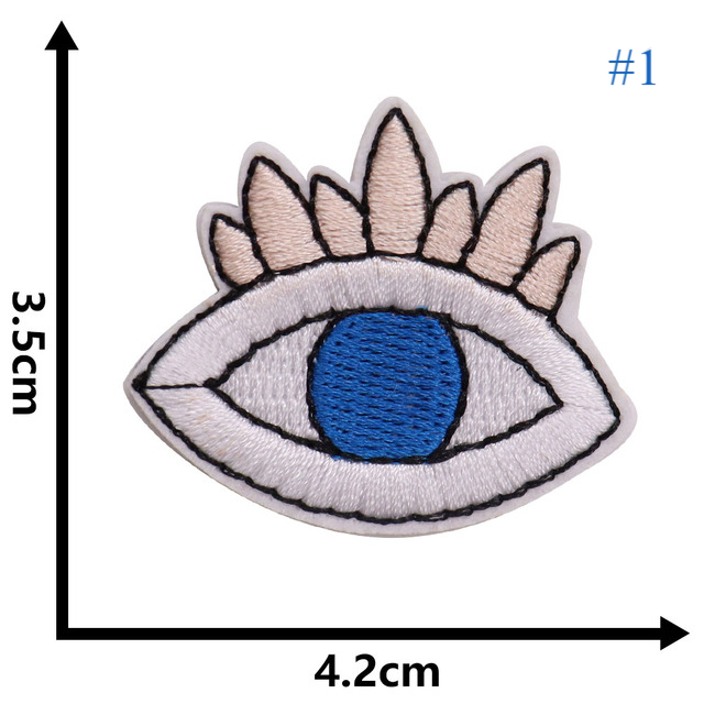 1pcs Sequins Hand Eye Diy Clothing Stickers Sew On Embroidered