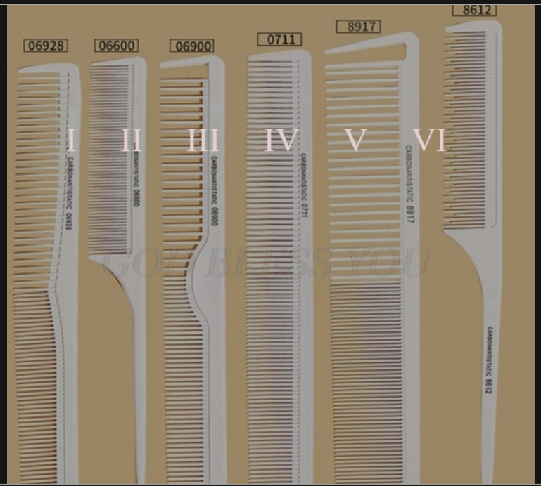 Professional Hair Dye Comb One-way Weave Highlighting Foiling