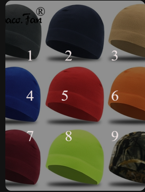 Solid Beanie Hat Soft Polar Fleece Caps For Autumn Winter Men Outdoor6