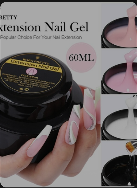 GEBOREN ZIEMLICH 60/30ml x 4Fest Jelly Erweiterung Nagel Gel Polnisch