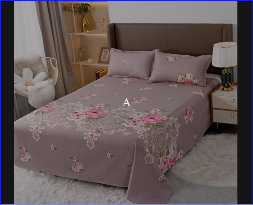 3 pieces Bedspread Home Textile Printing Color Flat sheet set