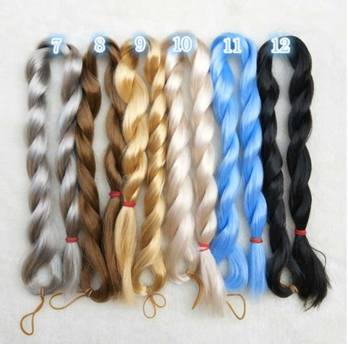12colors Milk Silk Blyth Hair Doll Hair Long Bjd Doll Hair - Dolls