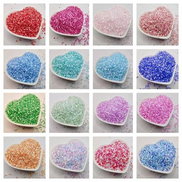 10G 2MM Colored Cat Eye Glass Beads Charm Czech Tubular Seed Use for Hand Embroidery Material Diy Clothes Sewing Accessories