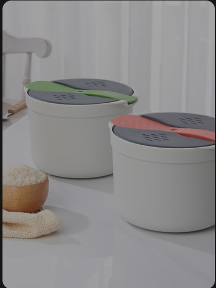 Microwave Oven Rice Cooker Portable Food Container Multifunction