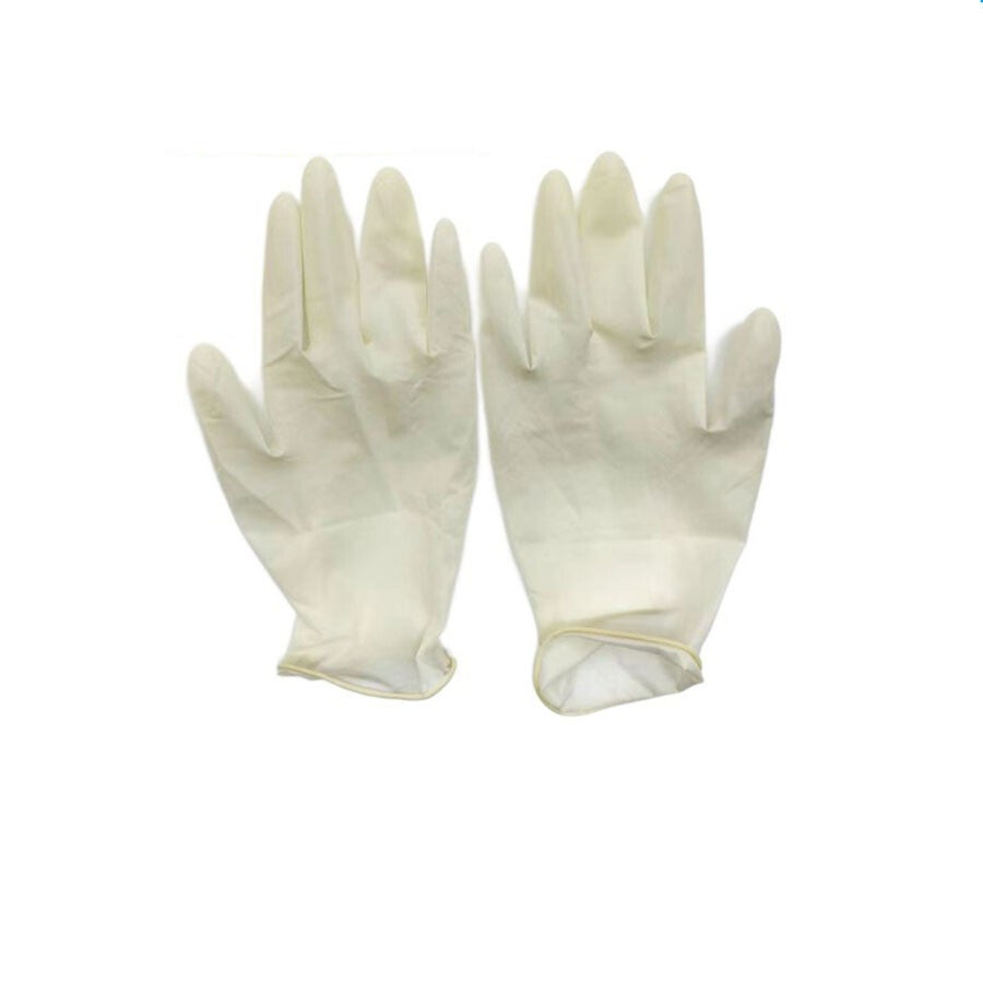 100 Pairs of Disposable Medical Rubber Inspection Gloves Natural
