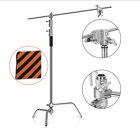 2,6 M/8,5 FT Edelstahl Century Faltbare Licht Stehen Stativ Magie Bein