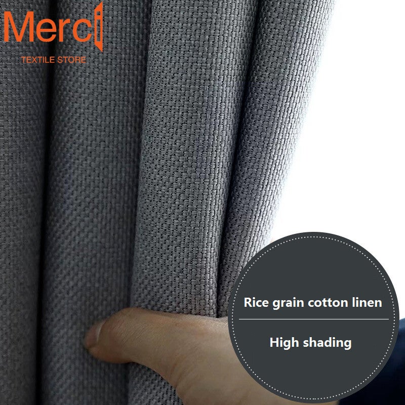 Cotton Linen Modern Window Curtains For Living Room Bedroom Dining