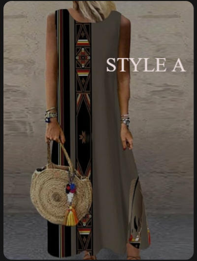 Summer Dress For Women Clothing 2022 Fashion Maxi Classic Retro