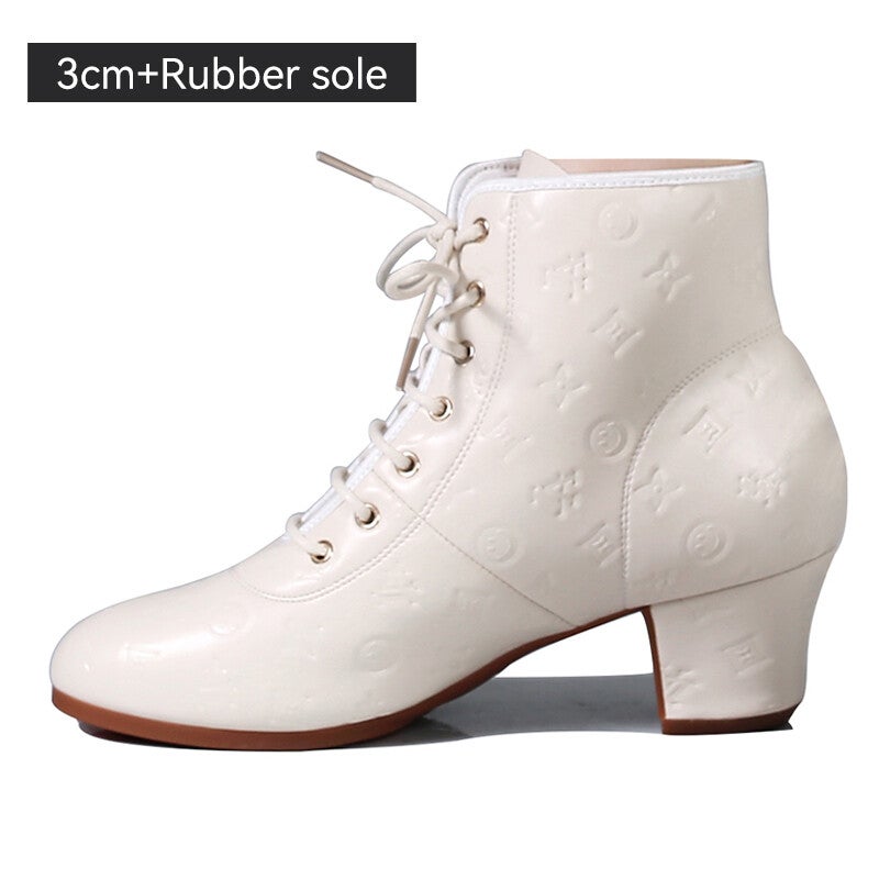 Latin Dance Ankle Boots Woman | Black Dance Ankle Boots Woman - Woman